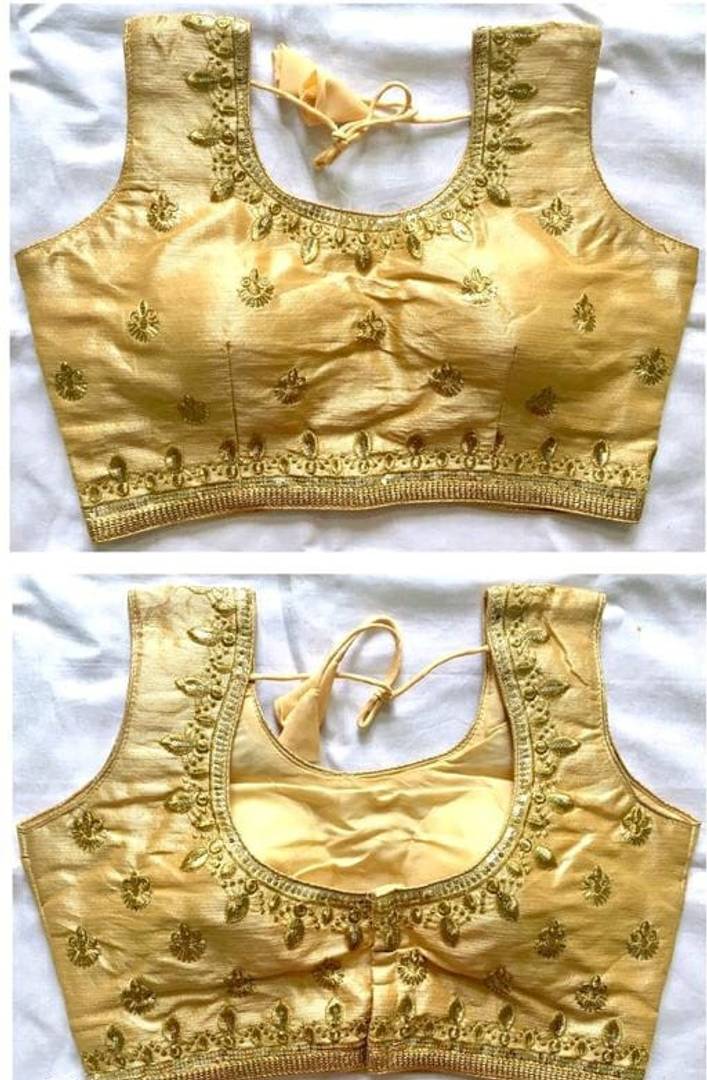 Phantom Silk Embroidered Stitched Blouse